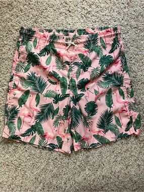 Old Navy Pink Flamingo Swim Trunks